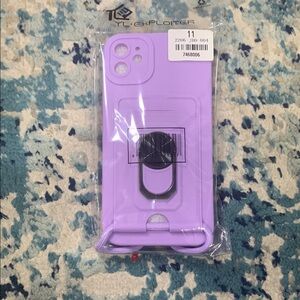 Purple Phone Case with Ring Holder